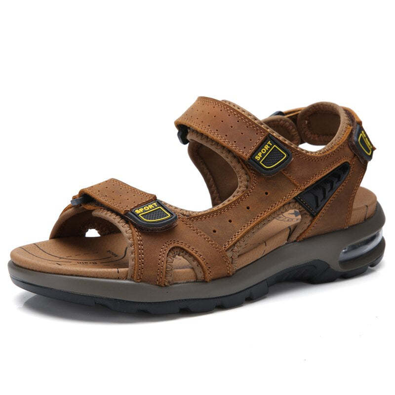 Summer Leather Non-Slip Men's Sandals-My Soft Slipper
