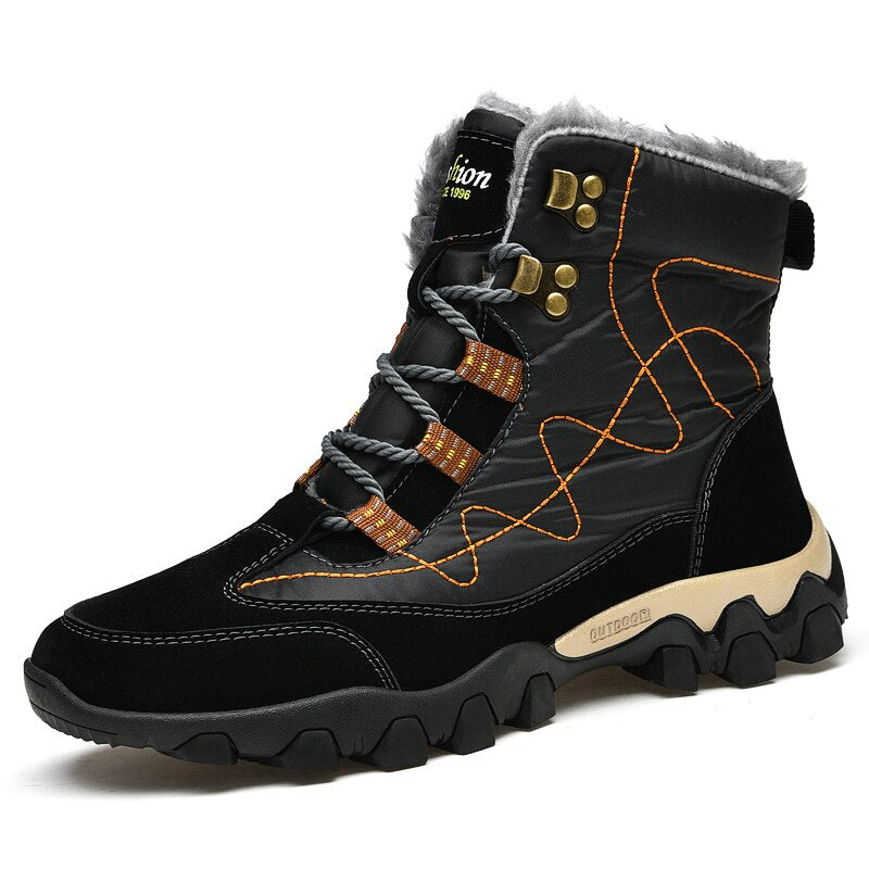 Winter Waterproof Men's Ankle Boots-My Soft Slipper