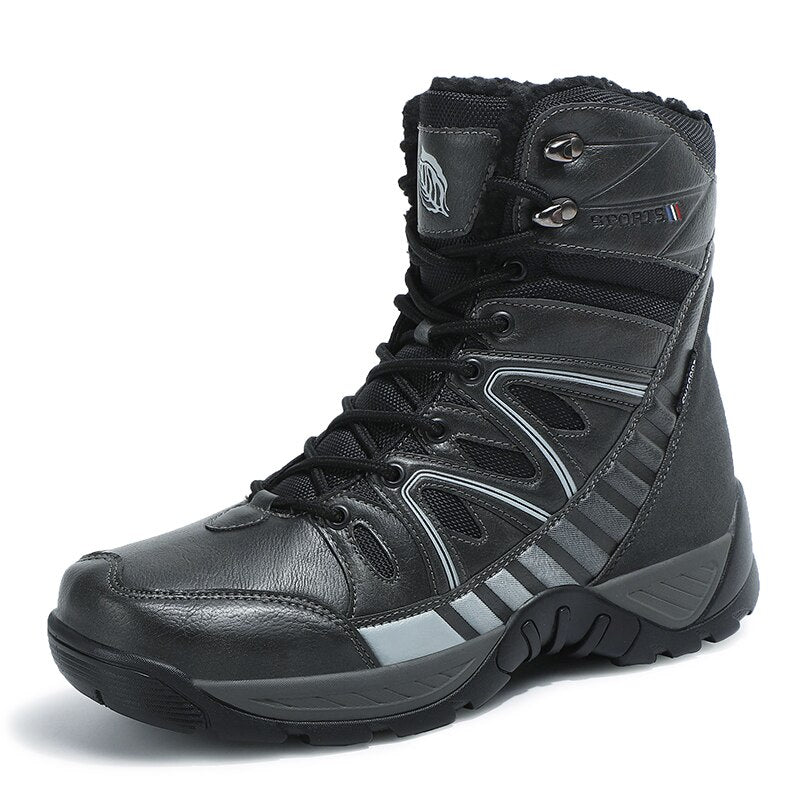 Warm Plush Snow High Top Men's Boots-My Soft Slipper