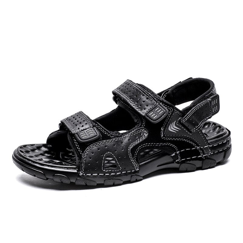 Summer Genuine Leather Men's Sandals-My Soft Slipper
