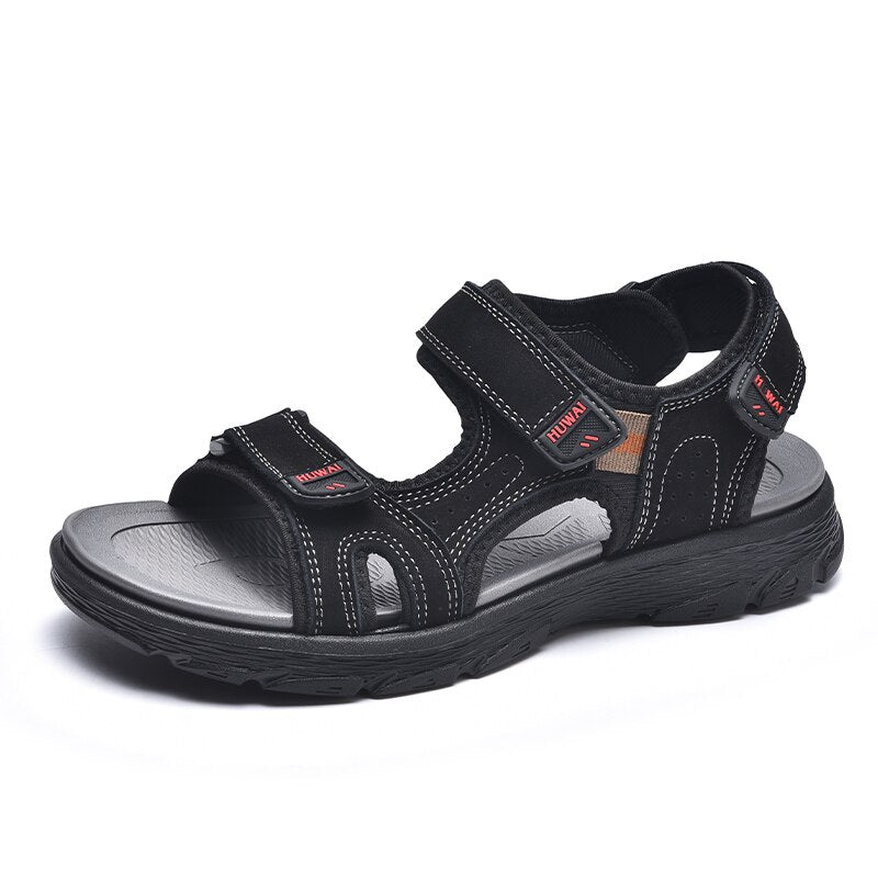 Men's Summer Genuine Leather Sandals-My Soft Slipper