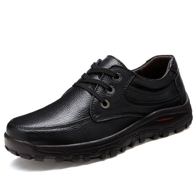 Leather Casual Men Flats Shoes-My Soft Slipper