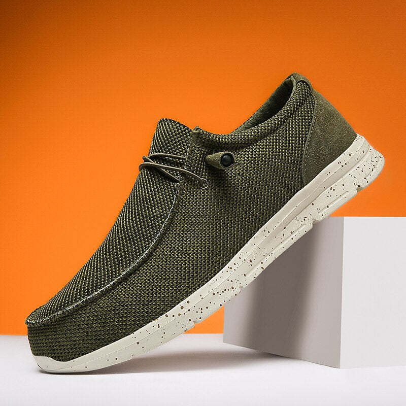 Men's Breathable Canvas Shoes-My Soft Slipper