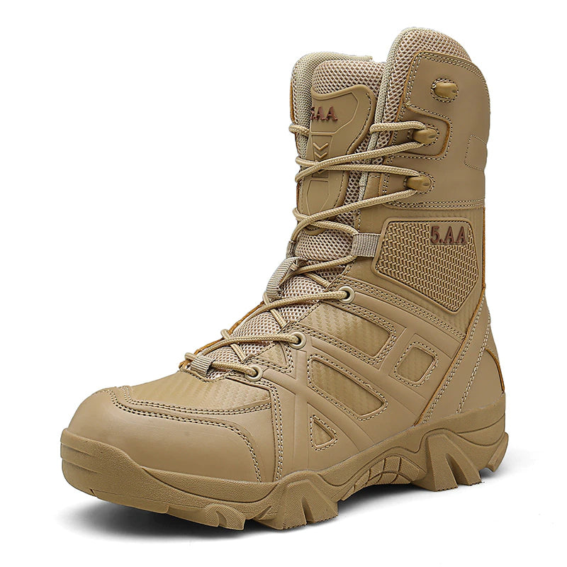 Men Military Tactical Leather Waterproof Boots-My Soft Slipper