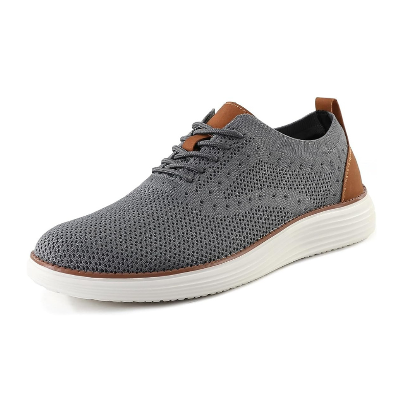 Knit Lace-Up Sneakers – Lightweight Design With Supportive EVA Sole-My Soft Slipper