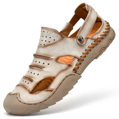 Outdoor Genuine Leather Beach Sandals-My Soft Slipper
