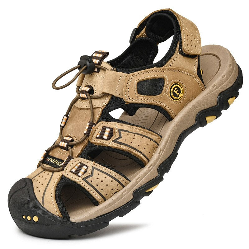 Summer Genuine Leather Casual Men Sandals-My Soft Slipper
