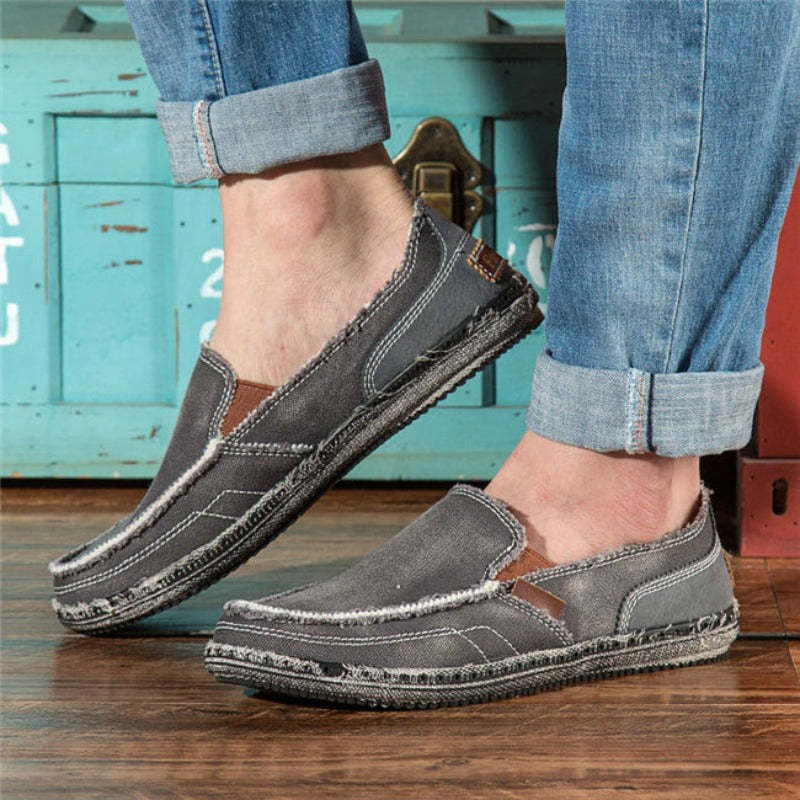 Men's Denim Classic Canvas Shoes-My Soft Slipper