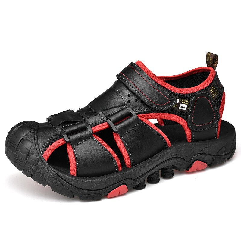 Genuine Leather Beach Sandals For Man-My Soft Slipper