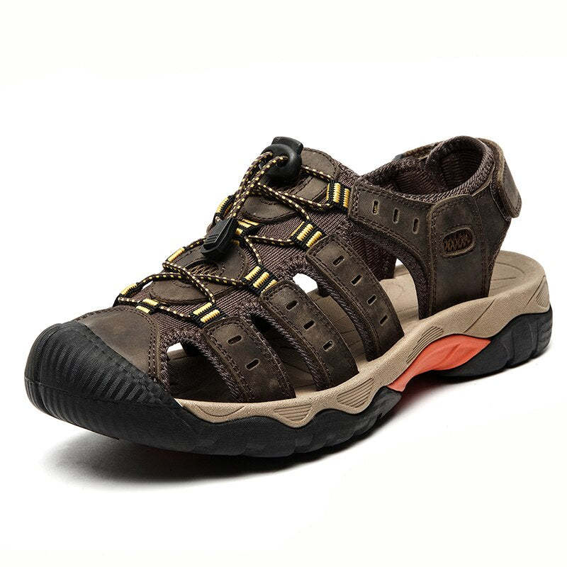 Soft Genuine Outdoor Summer Leather Sandals-My Soft Slipper