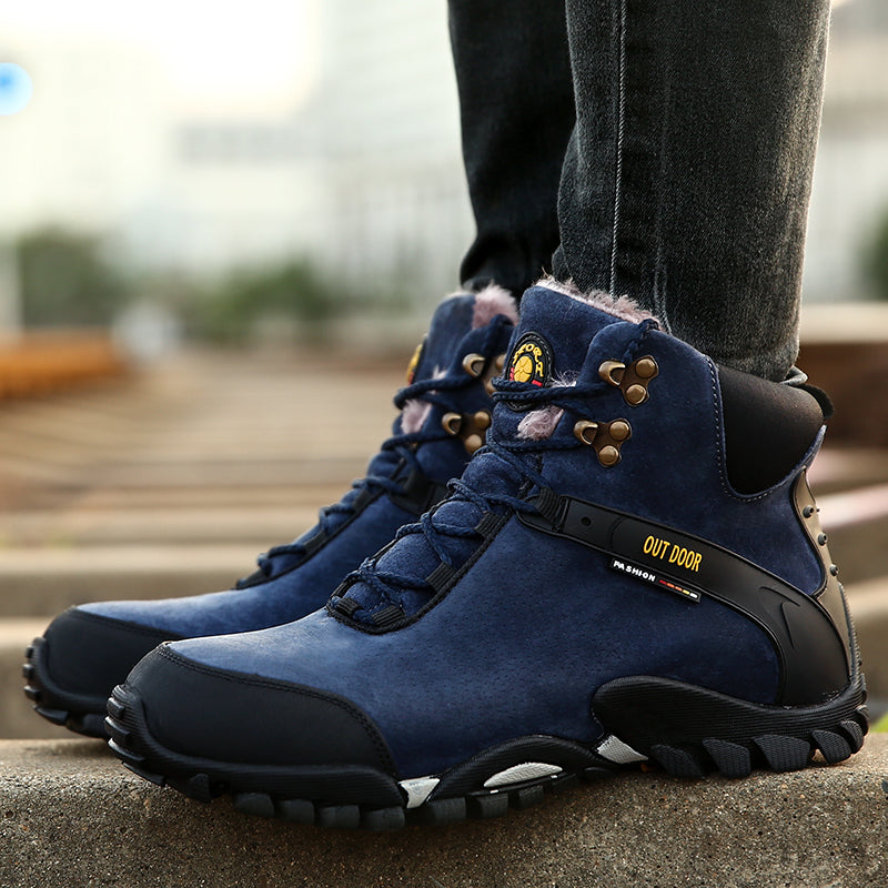 Men's Warm Plush Ankle Boots-My Soft Slipper