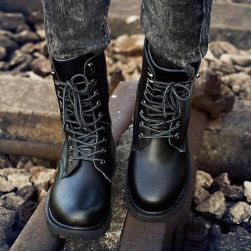 Warm Motorcycle Boots For Men-My Soft Slipper