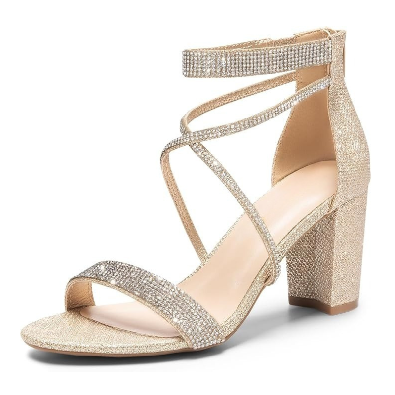 Stylish And Versatile Block Open Toe Sandals-My Soft Slipper