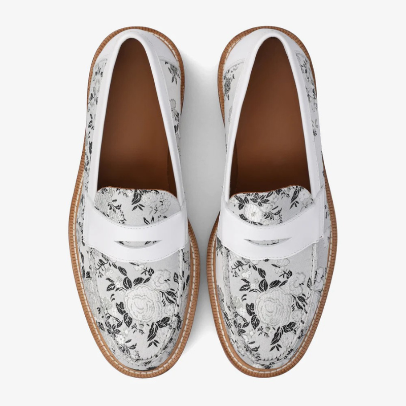 Check Canvas And Leather Blake Stitch Loafer