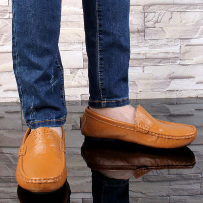 Casual Soft Leather Loafers-My Soft Slipper