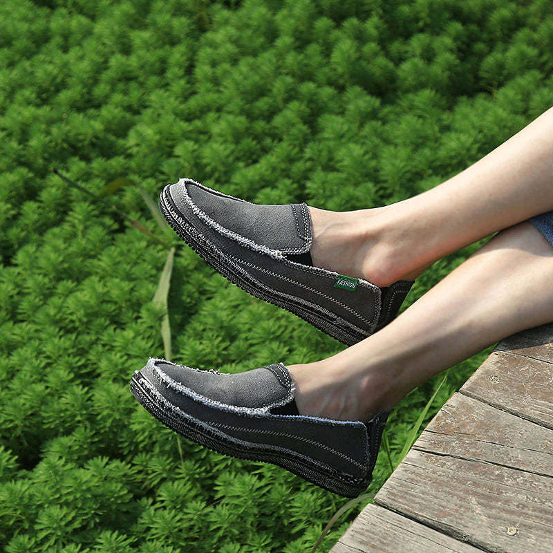 High Quality Casual Denim Canvas Shoes-My Soft Slipper