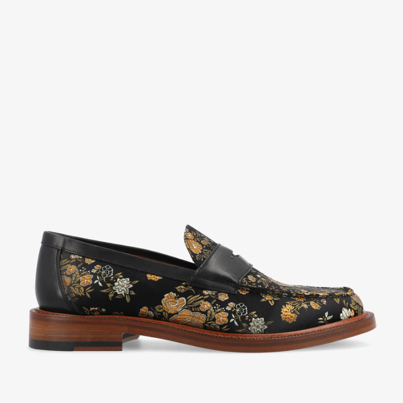 Check Canvas And Leather Blake Stitch Loafer