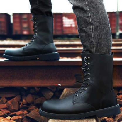 Warm Motorcycle Boots For Men-My Soft Slipper