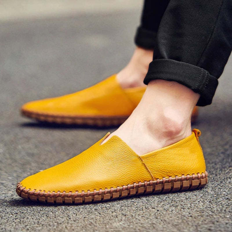 Genuine Leather Men's Loafers-My Soft Slipper