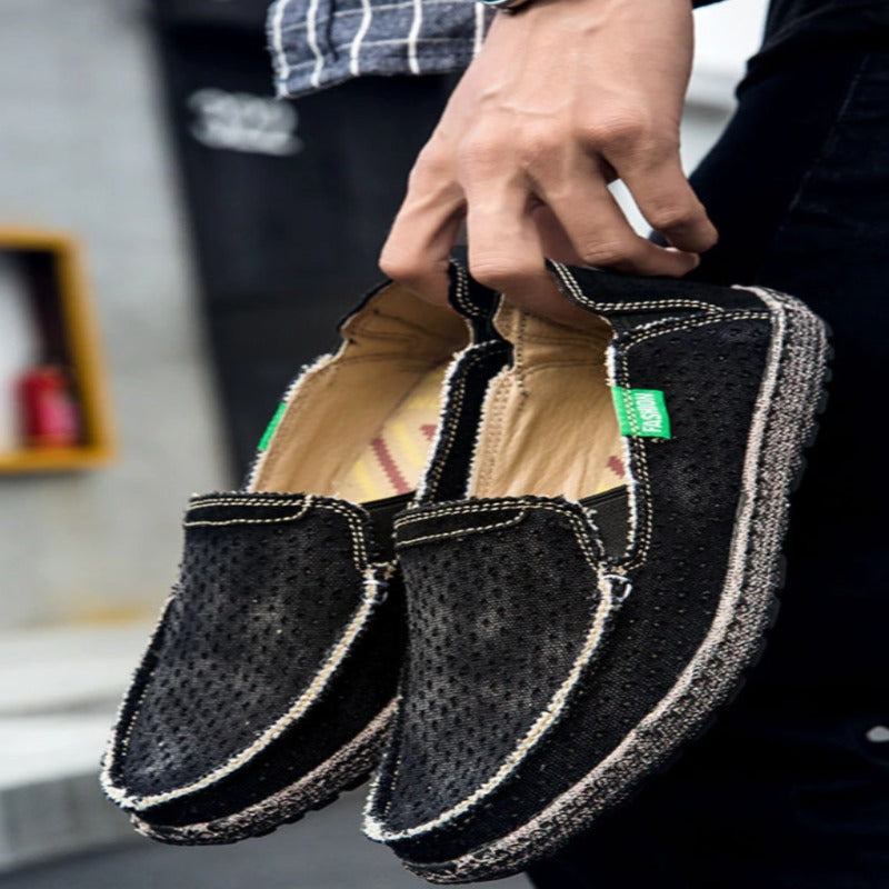 Men Canvas Outdoor Shoes-My Soft Slipper