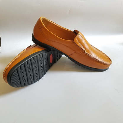 Men Fashion Casual Leather Loafers-My Soft Slipper