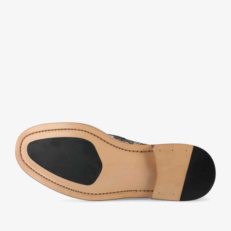 Check Canvas And Leather Blake Stitch Loafer