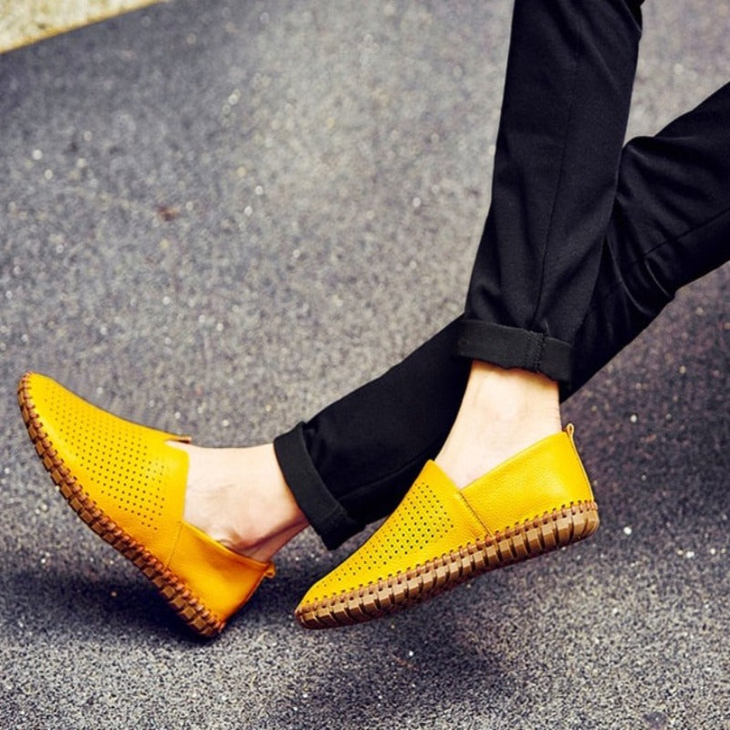 Genuine Leather Men's Loafers-My Soft Slipper