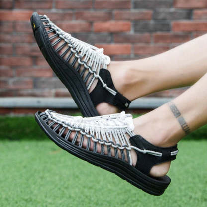 Handmade Weaving Design Breathable Sandals For Men-My Soft Slipper