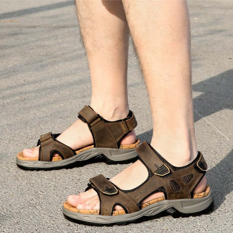 Fashion Summer Genuine Leather Sandals-My Soft Slipper