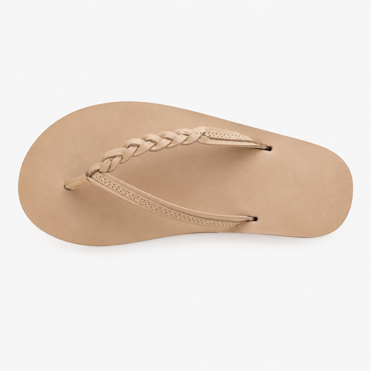 Single Strap Braided Leather Sandals For Women