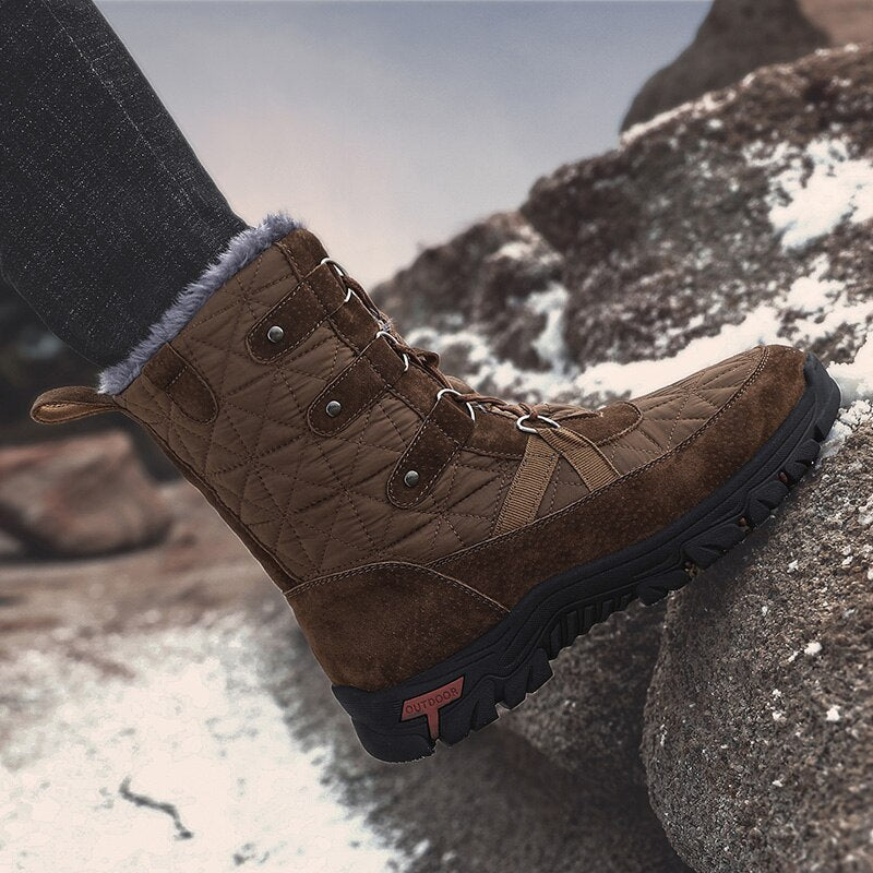Winter Warm Plush Snow Boots For Men-My Soft Slipper