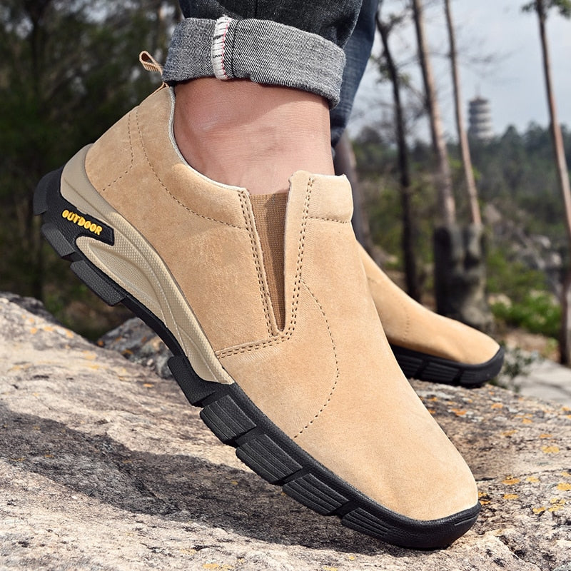 Men's Leather Casual Shoes-My Soft Slipper