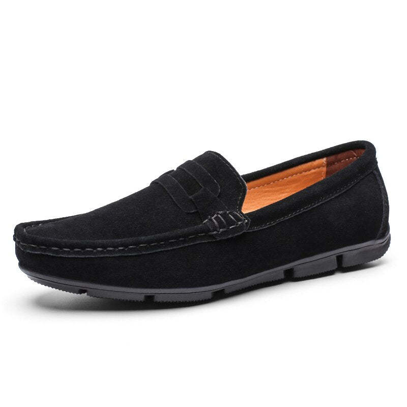High Quality Genuine Flats Leather Loafers-My Soft Slipper