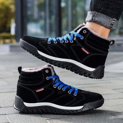 Winter Winter Warm Plush Lace-Up Ankle Boots-My Soft Slipper