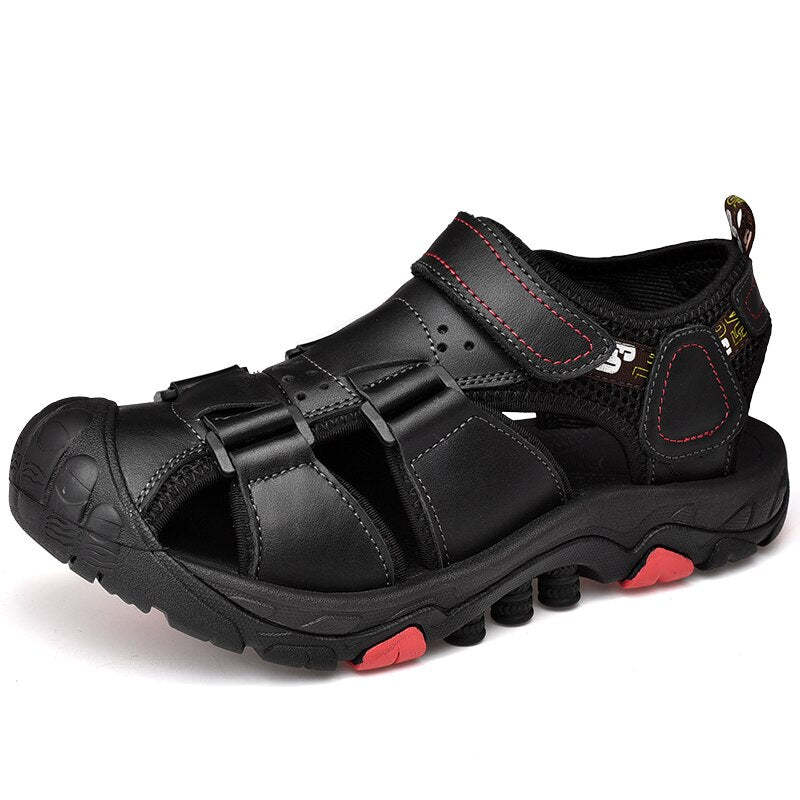 Genuine Leather Beach Sandals For Man-My Soft Slipper