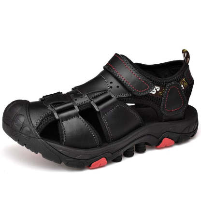 Genuine Leather Beach Sandals For Man-My Soft Slipper