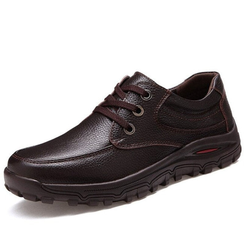 Leather Casual Men Flats Shoes-My Soft Slipper