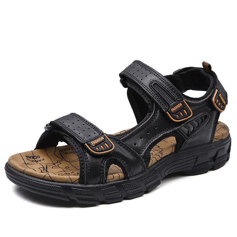 Classic Summer Genuine Leather Sandals-My Soft Slipper