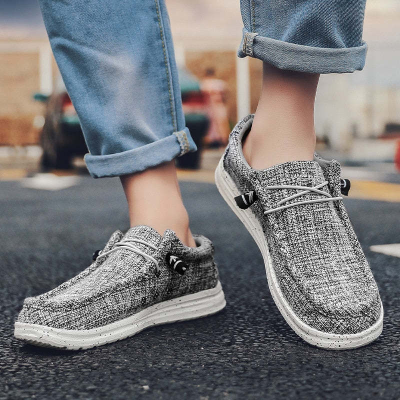 Men's Casual Denim Canvas Sneakers-My Soft Slipper