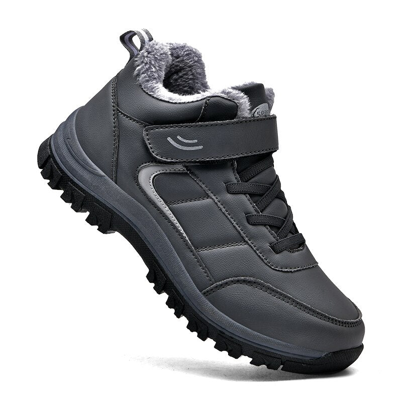 Men's Winter Lace-Up Ankle Boots-My Soft Slipper