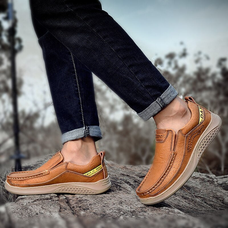Anti-Slip Rubber Loafers Shoes-My Soft Slipper