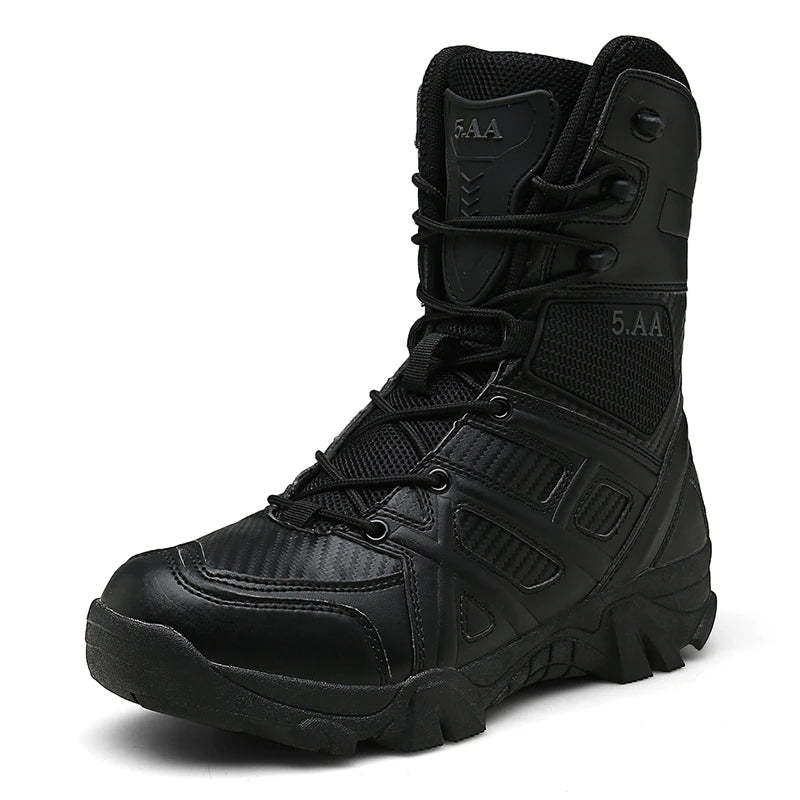 Men Military Tactical Leather Waterproof Boots-My Soft Slipper