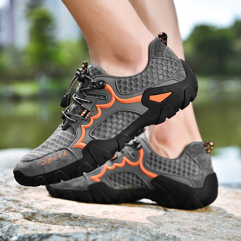 Men Casual Handmade Breathable Mesh Shoes-My Soft Slipper