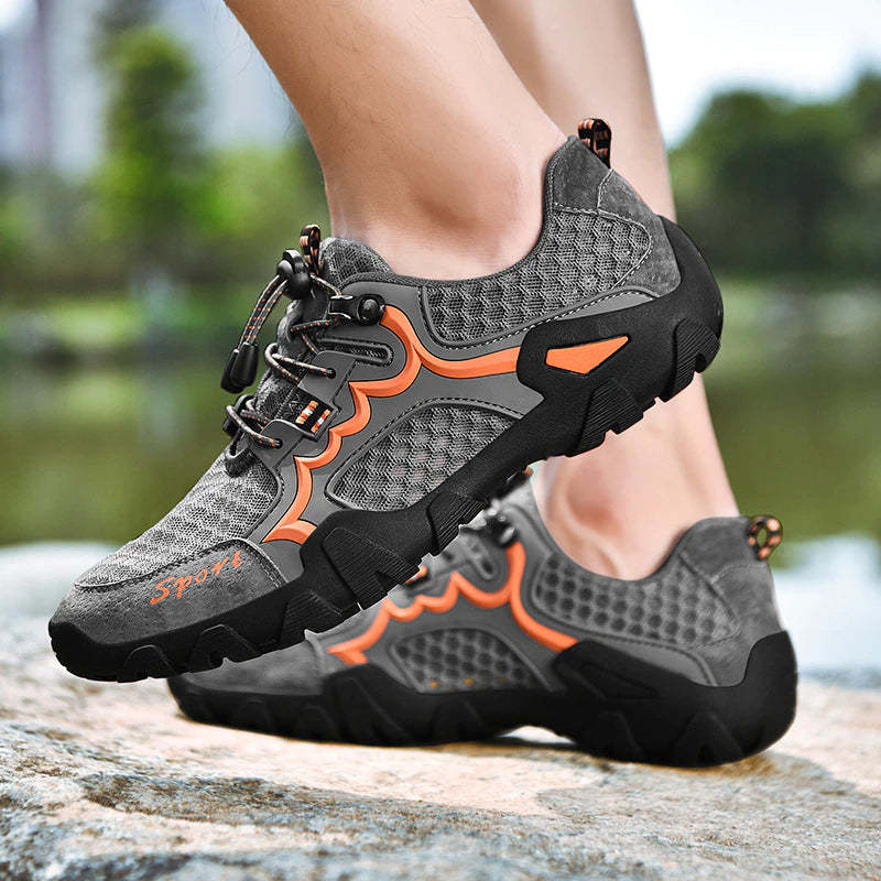 Men Casual Handmade Breathable Mesh Shoes-My Soft Slipper