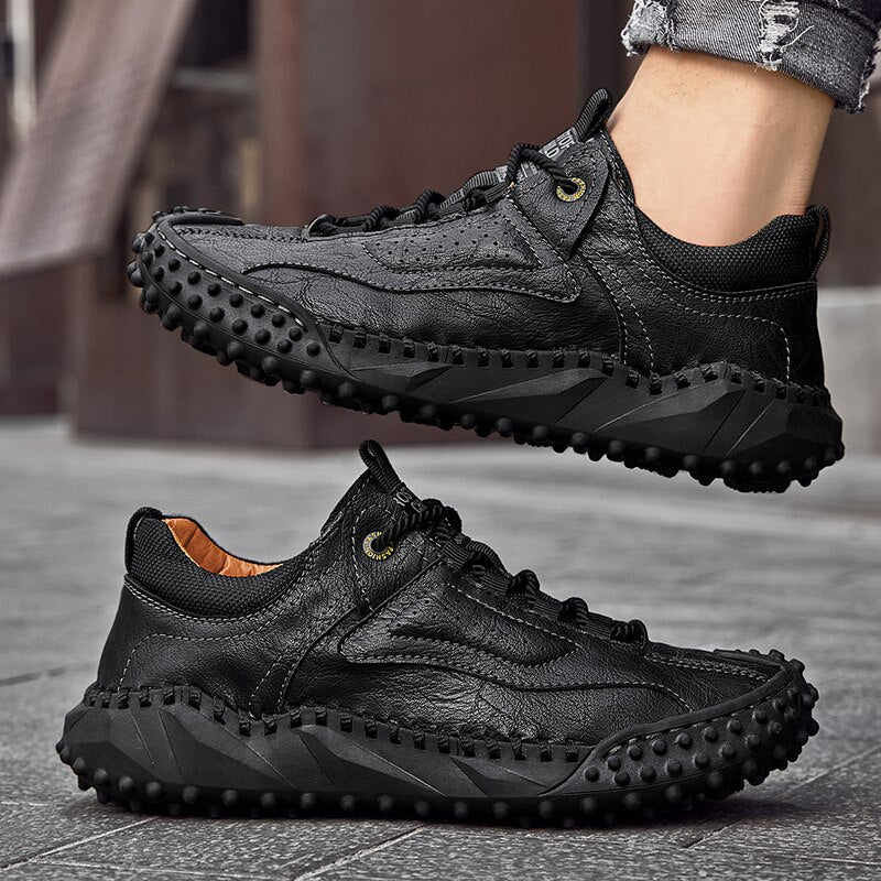 Men's Soft Leather Comfortable Shoes-My Soft Slipper