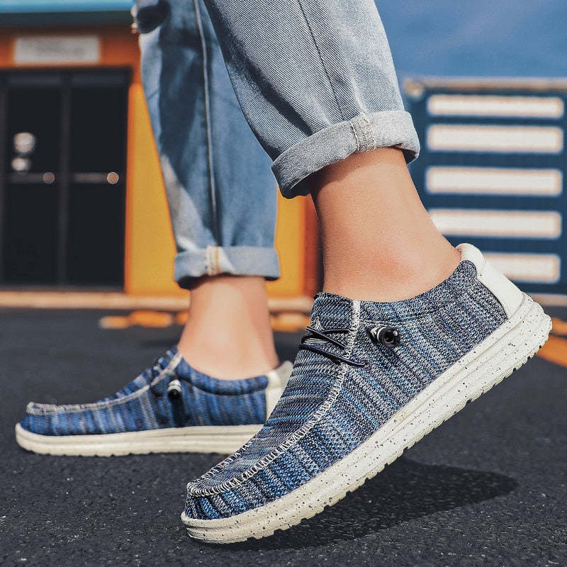 Men Breathable Fashion Canvas Shoes-My Soft Slipper