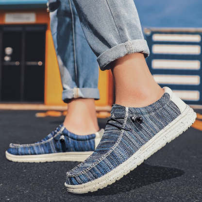 Men Breathable Fashion Canvas Shoes-My Soft Slipper