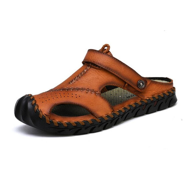 Genuine Leather Quality Beach Sandals-My Soft Slipper