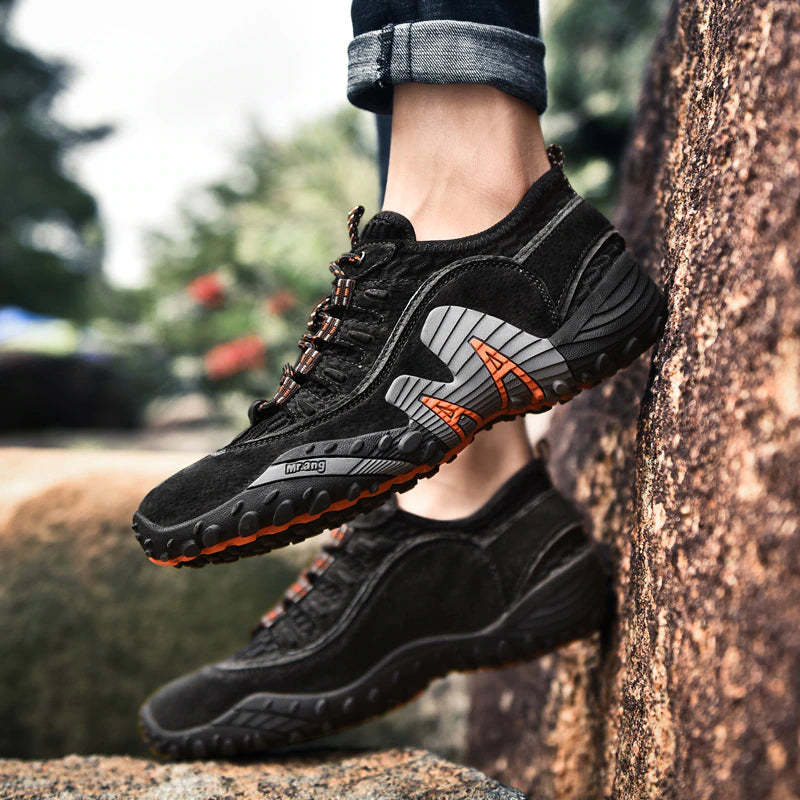 Summer Genuine Leather Comfortable Mesh Shoes-My Soft Slipper