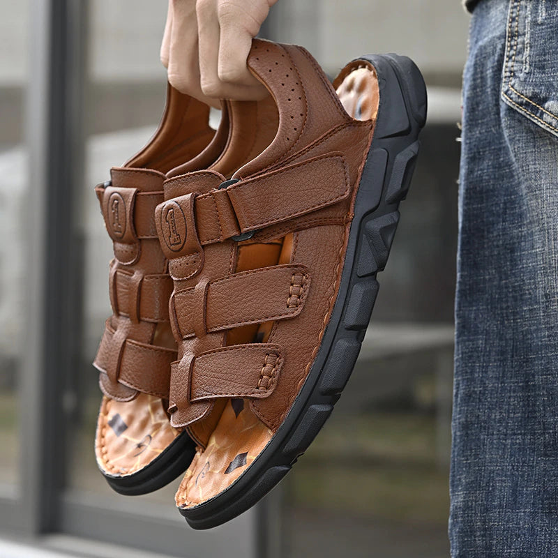 Summer Leather Sandals For Men-My Soft Slipper